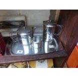 Old Hall four piece stainless steel service