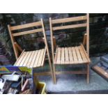 Pair of folding chairs