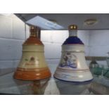 Two Wade Bells whisky decanters including commemorative example