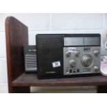 Vintage Grundig radio plus one other