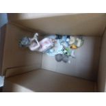 Capodimonte figurine A/F and assorted Wade Whimsies