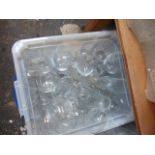 Box of mixed drinking glasses