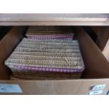 Box of mixed wicker baskets