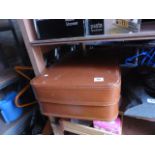 Vintage leather suitcase