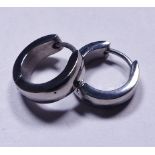 PAIR OF TITANIUM EARRINGS. Pair of titanium earrings