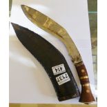 GURKHA KNIFE. Military stamped Gurkha knife