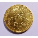 1882 GOLD DOUBLE EAGLE  $20. 1882 gold $20 double eagle coin, please see pictures for condition,