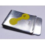 LARGE SILVER MONEY CLIP. Sterling silver solid large money clip, 30g