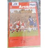 FOOTBALL PROGRAMMES. Mixed quantity of 1970s football programmes