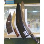 LARGE GURKHA SWORD. Large sacrificial Gurkha sword, L:70 cm