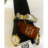 GENTS WRISTWATCHES. Three gents wristwatches including Aramis examples