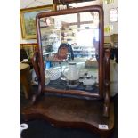 DRESSING TABLE MIRROR. Mahogany dressing table mirror