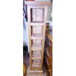 PINE CD RACK. Pine CD rack with lower drawer, H ~ 116cm