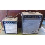 GUITAR AMPS. Two small guitar amplifiers