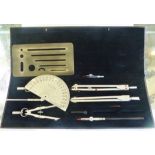 DRAUGHTSMAN DRAWING EQUIPMENT. Boxed set of draughtsmans drawing equipment