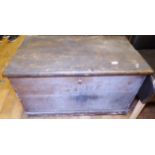 CARPENTERS TOOLBOX. Vintage pine carpenters toolbox, 53 x 90cm