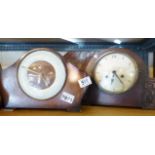 TWO MANTEL CLOCKS. Enfield and Smiths chiming mantel clocks