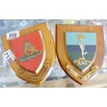 MILITARY PLAQUES. Two Military plaques, Royal Artillery and Royal Signal Corps