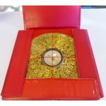 CASED ORIENTAL COMPASS. Cased Feng Shui Oriental compass