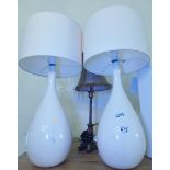 THREE LAMPS. Two ceramic based lamps plus one other