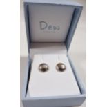 SILVER EARRINGS. Boxed sterling silver earrings by Dew