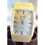 REGENCY GOLD PLATED WRISTWATCH. Gents Regency mechanical gold plated wristwatch in original box