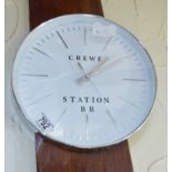 WALL CLOCK. Wall clock with Crewe Station to face