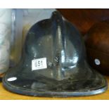 FIREMANS HELMET. Vintage firemans helmet with liner