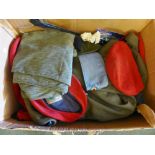 MILITARY CLOTHING. Box of mixed military clothing