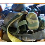 MIXED MILITARY EQUIPMENT. Box of mixed military equipment