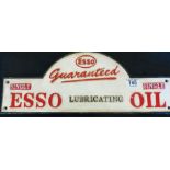 CAST IRON SIGN. Cast iron Esso Oil sign, L ~ 49cm