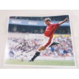 TEDDY SHERINGHAM SIGNED PHOTO. Signed Teddy Sheringham photograph with authentication certificate