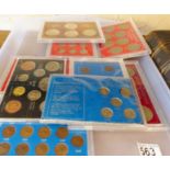 COIN SETS. Ten mounted UK coin sets