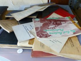 RAILWAY BOOKLETS. Tray of pre~nationalisation railway instruction books and booklets