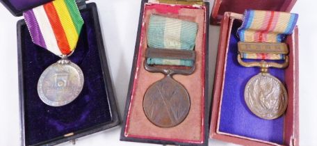 JAPANESE MEDALS. Three boxed Japanese medals including China incident and 1894/95 war medal