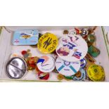 VINTAGE BADGES. Collection of mixed vintage badges including Thunderbirds, Merseyside Police