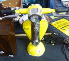 LAMP. Vespa yellow scooter table lamp H ~ 42cm