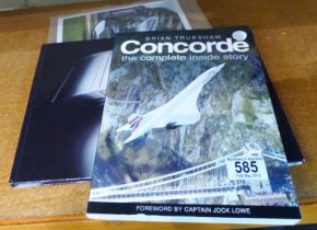 BOOKS. Two Concorde books and A4 nosecone