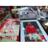 Signed Teddy Sheringham photograph with authentication certificate