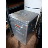 Aluminium grundy bin, H ~ 68cm