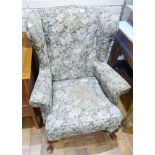 PARKER KNOLL. Parker Knoll upholstered wingback armchair