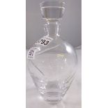 CRYSTAL DECANTER. Cut crystal glass decanter, H ~ 22cm