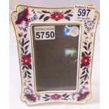 ROYAL WORCESTER FRAME. Royal Worcester floral photograph frame, 15 x 20cm