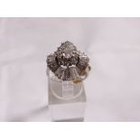 SILVER RING. Silver CZ dress ring