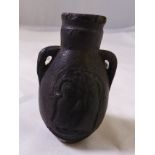 CERAMIC VASE. Small ceramic vase with Russian inscription