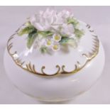 ROYAL CROWN DERBY TRINKET POT. Boxed Royal Crown Derby trinket pot