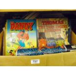CHILDRENS ANNUALS. Box of childrens annuals including Beano and WWF
