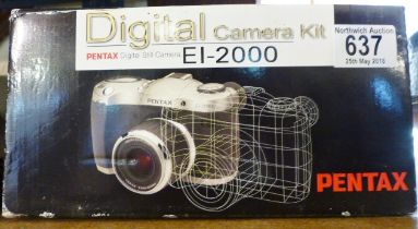 PENTAX CAMERA KIT. Pentax digital camera kit E1~2000, boxed