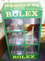 ADVERTISING DISPLAY CASE. Jewellers advertising display case 50x27cm