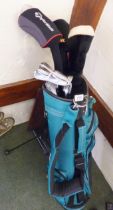 GOLF IRONS. Ben Sawyers M7 set of 7 irons and 2 woods and odd driver